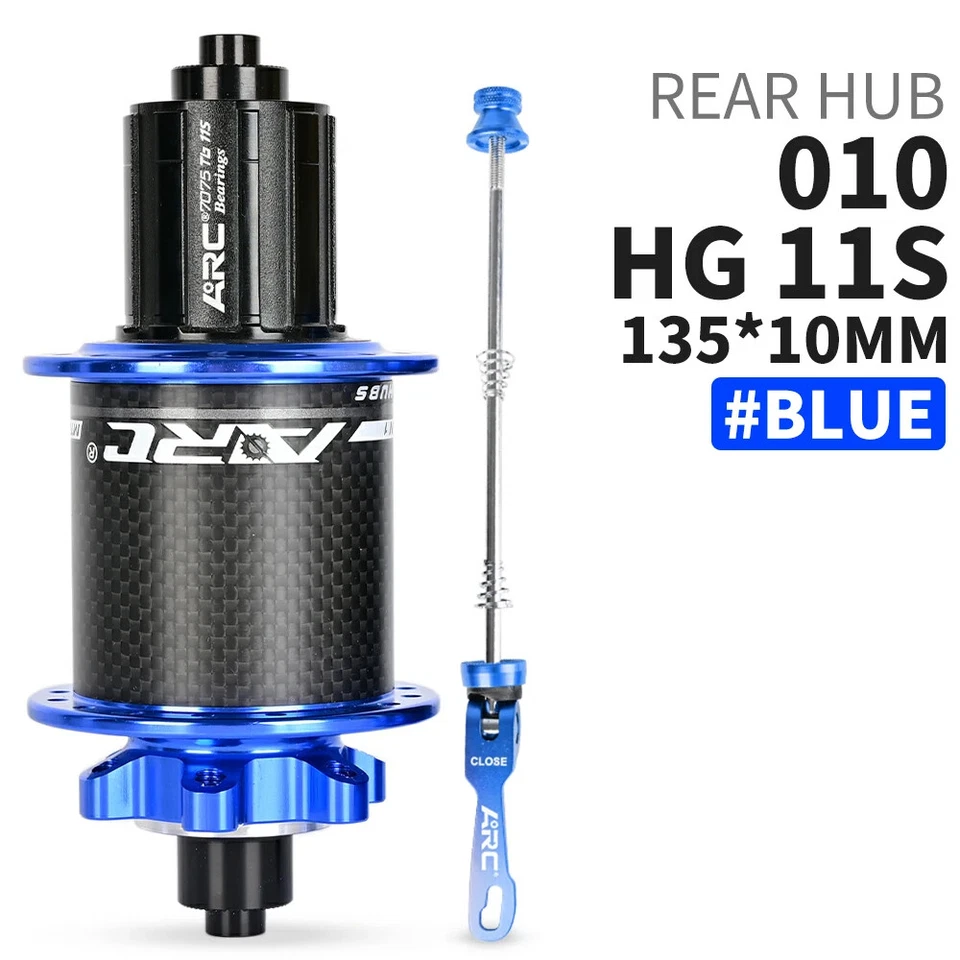 Buje trasero de fibra de carbono para bicicleta MTB 4 rodamientos 6 patas buje de 18-12 velocidades Foto 4 de 4