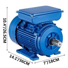 Moteur Électrique Réversible Asynchrone Monophasé 220V 2.2KW Moteur 2860tr/min