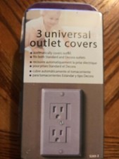 Kidco Universal Outlet covers 3 New Covers White  New