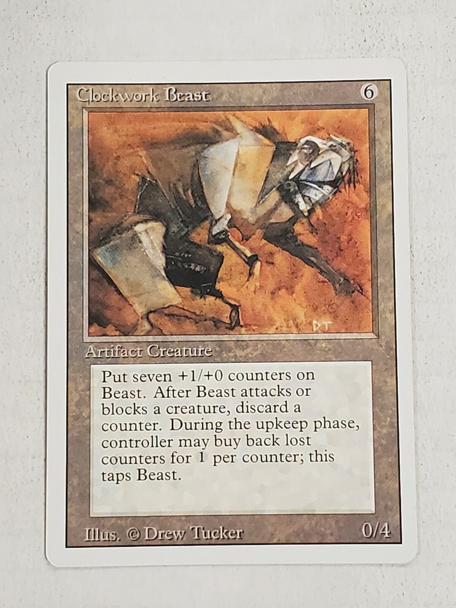 MTG Clockwork Beast (Revised/Artifact/R) - BGM | eBay