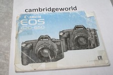 CANON EOS 620 650 CAMERA NEW INSTRUCTION MANUAL GUID BOOK ORIGINAL
