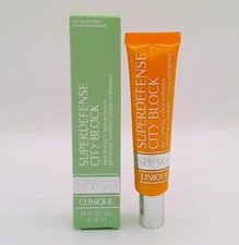 Clinique Superdefense CITY BLOCK SPF50 Face Protector  1.4oz / 40ml *NEW IN BOX*
