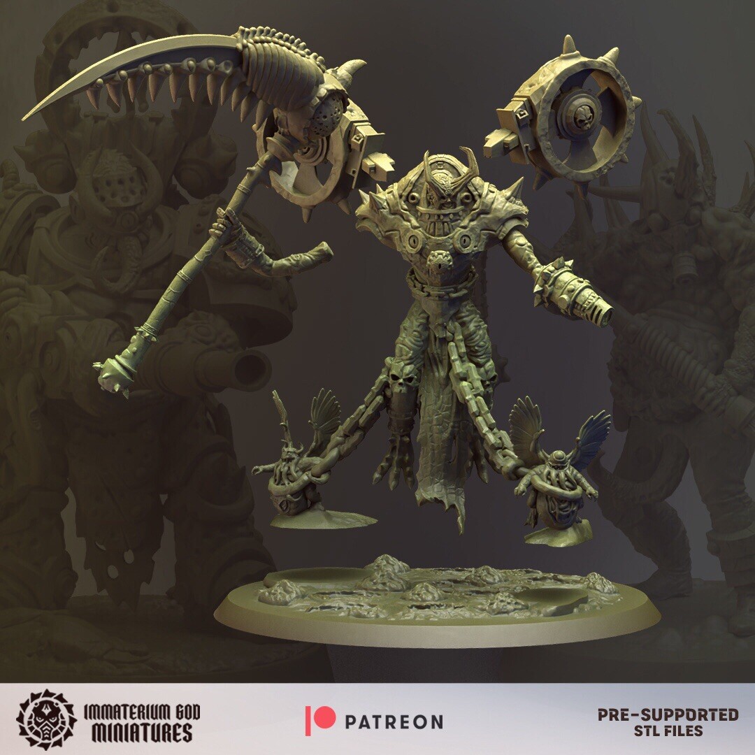 Mortus Il Signore dei Plaghi, Dio Immaterium, Grimdark Fantascienza Strega Miniatura foto 3