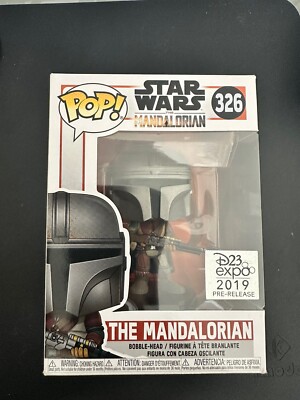 Funko POP! The Mandalorian #326 D23 Expo Exclusive Pre-Release + Pop HardStack