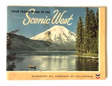 1950s Standard Oil Scenic West Travel Brochure Chevron Gas State Interest Vtg