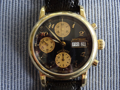 Montblanc Meisterstück Star 4810-501, Gold 750, Automatik, Chronograph, org. Box