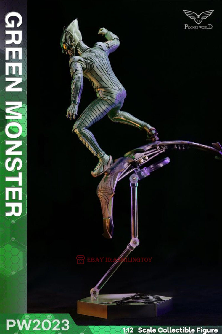 PWTOYS PW2023 Norman Green Monster 1/12 Collectible Action Figure