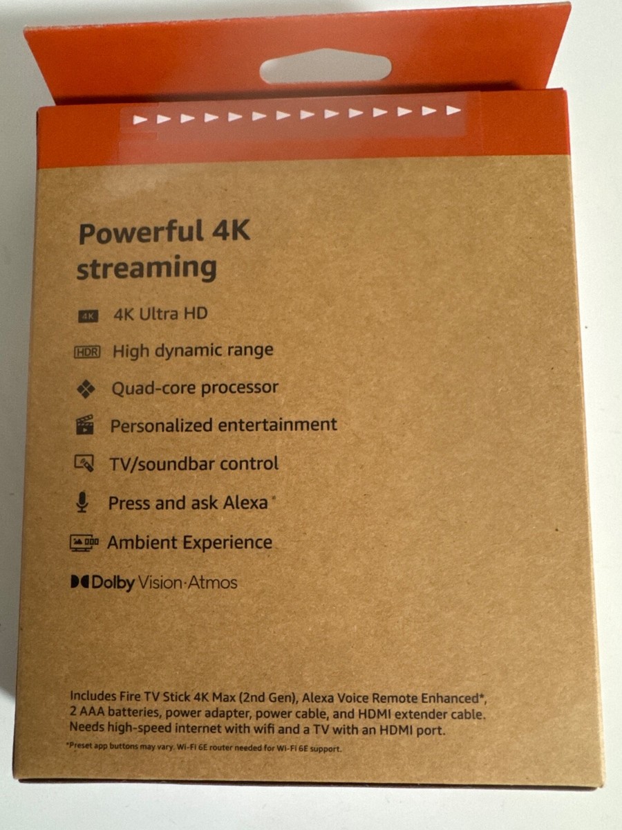 2025 Amazon Fire TV Stick 4K MAX 2nd Gen 2.0 GHz, Wi-Fi 6E