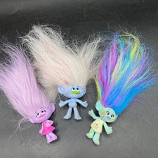 Trolls Figures x 3 DreamWorks Film Princess Poppy etc Collectable Hasbro Figures