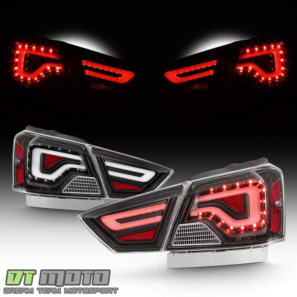 Black 2014-2020 Chevy Impala LED Light Tube Tail Lights