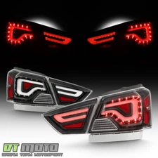 Black 2014-2020 Chevy Impala LED Light Tube Tail Lights Brake Lamps Left+Right
