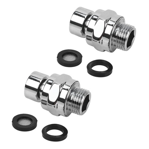 2X Brass Chrome Ball Joint Shower Arm Head Angle Adjustable Swivel