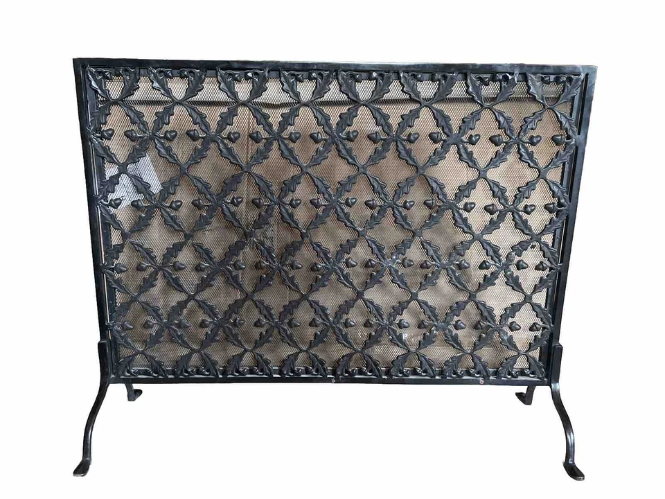 Винтажный французский кантри черный декоративный камин экран испанский стиль - Изображение 4 из 4