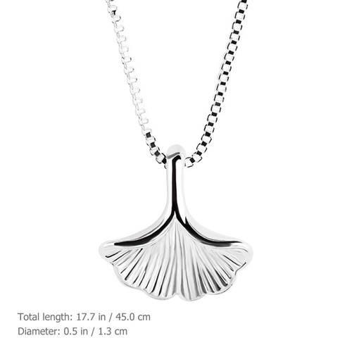 Ginkgo Biloba Necklace Woman Leaf Clavicle Chain Pendant for Women - Picture 7 of 10