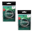 2 LUNYANG 100% Fluorocarbon Tapered Leader Fishing Line 3LB 9FT 2x--Clear