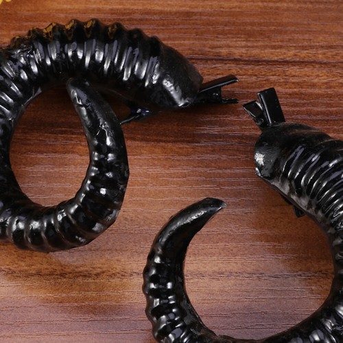 Cosplay Horns Clip on Halloween Costume Accessory Black Sheep Hair eBay