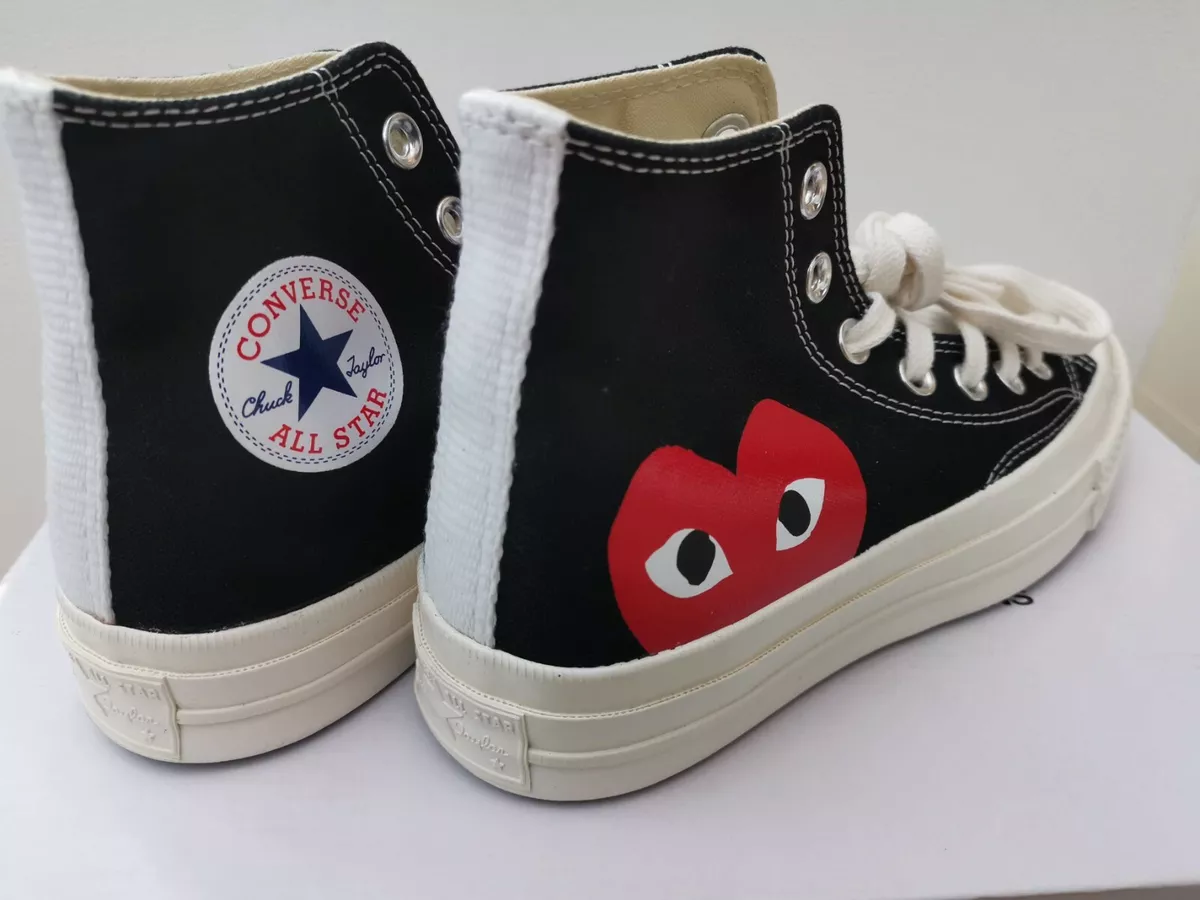 Comme des Garcons CDG PLAY x Converse Chuck Taylor 70s Hi UK 4.5 | eBay