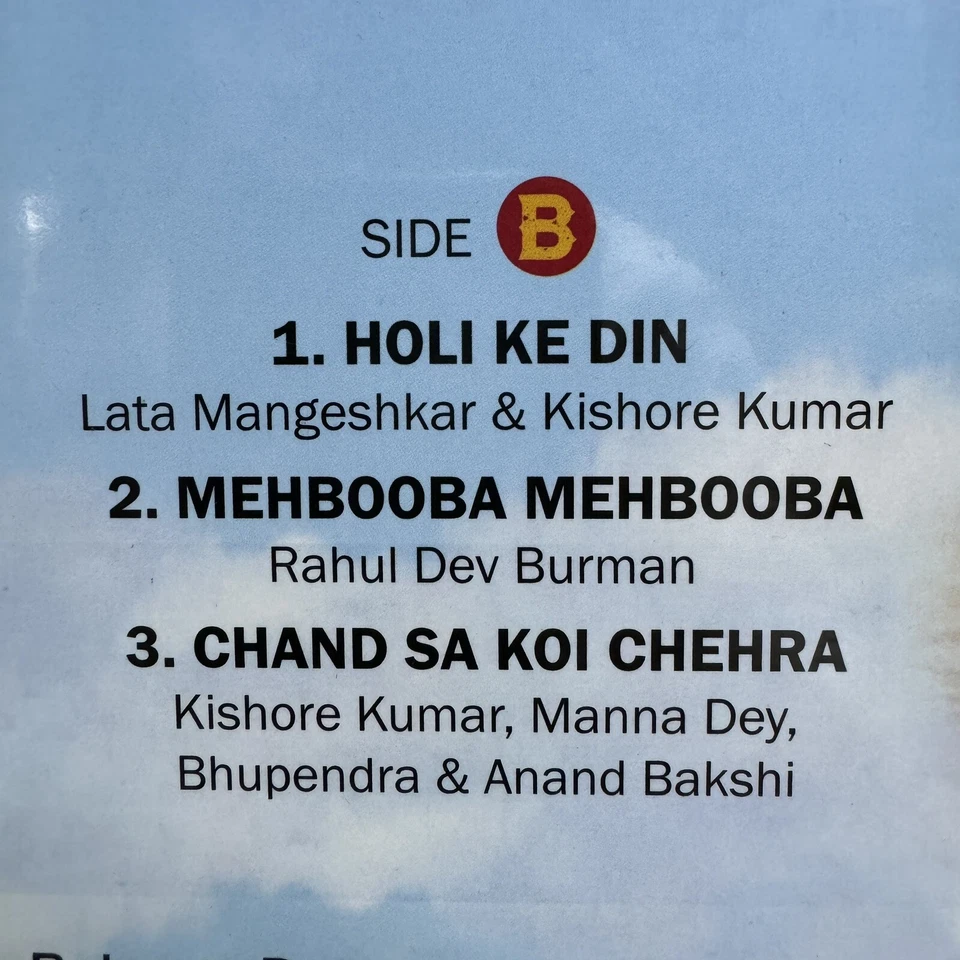 Sholay Vinyl LP Record Rare Music R D Burman Bollywood Hindi Film Indian Mint — 第 4/4 张图片