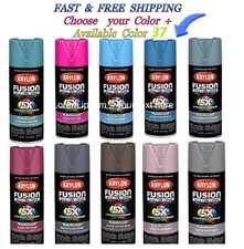 Krylon Fusion All In One Spray Paint 5x stornger 12 Oz, 37 Colors Choose your