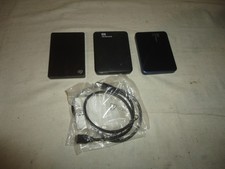 Lotto Lavoro Wd MY Passport Seagate Hard Disk Portatile 1TB X 3 Testato e Funzionante