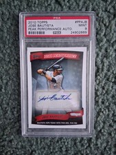 2010 TOPPS BASEBALL JOSE BAUTISTA PEAK PERFORMANCE AUTO PSA 9 **RARE** Low Pop!