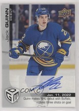 2021-22 Game Dated Moments Parallel Achievements Debut Jack Quinn #39 Auto 04f2