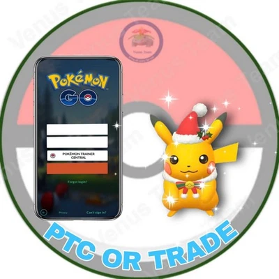 Pokémon Go ✨ Shiny Pikachu Wearing Holiday Attire ✨ PTC OR TRADE