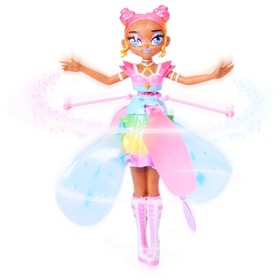 Hatchimals Crystal Flyers Rainbow Glitter Idol Flying Toy with Lights.
