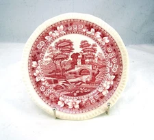 Spode Copeland SPODE'S TOWER PINK Old  Mark Bread & Butter Plate(s) Crazed Read