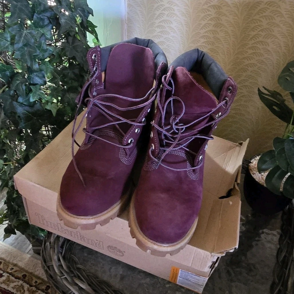Timberland 紫色男靴| eBay