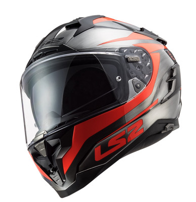 LS2 Challenger GT EVO Helmet Cannon-Gloss Jeans/Fluo Orange 327-117