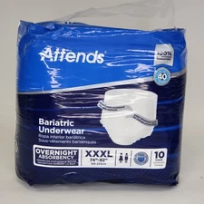 Attends Bariatric Adult Incontinence Underwear Heavy / Severe XXXL, 3XL 10 Count
