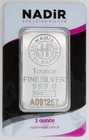 1 oz 999 Fine Silver Bar - Nadir Metal Rafineri - Sealed in Assay Card