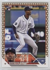 2023 Topps Complete Set Fanatics Exclusive Gold Star Brendon Davis #494 ff8