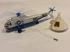 VINTAGE DIECAST DINKY TOYS #724 US NAVY SEA KING SAR HELICOPTER WORKING MOTOR