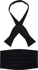 S.H. Churchill Co. 100 Silk Self-Tie Bow Tie and Cummerbund Set for Tuxedo...