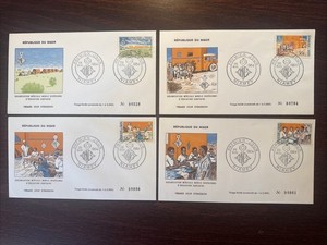 NIGER FDC COVER 1964 YEAR MOBILE HOSPITAL NURSES HEALTH MEDICINE STAMPS