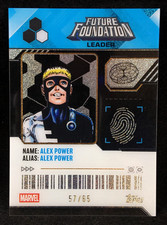 1:583 Alex Power 2026 Topps Finest Fantastic Four FUTURE FOUNDATION ID CARD /65