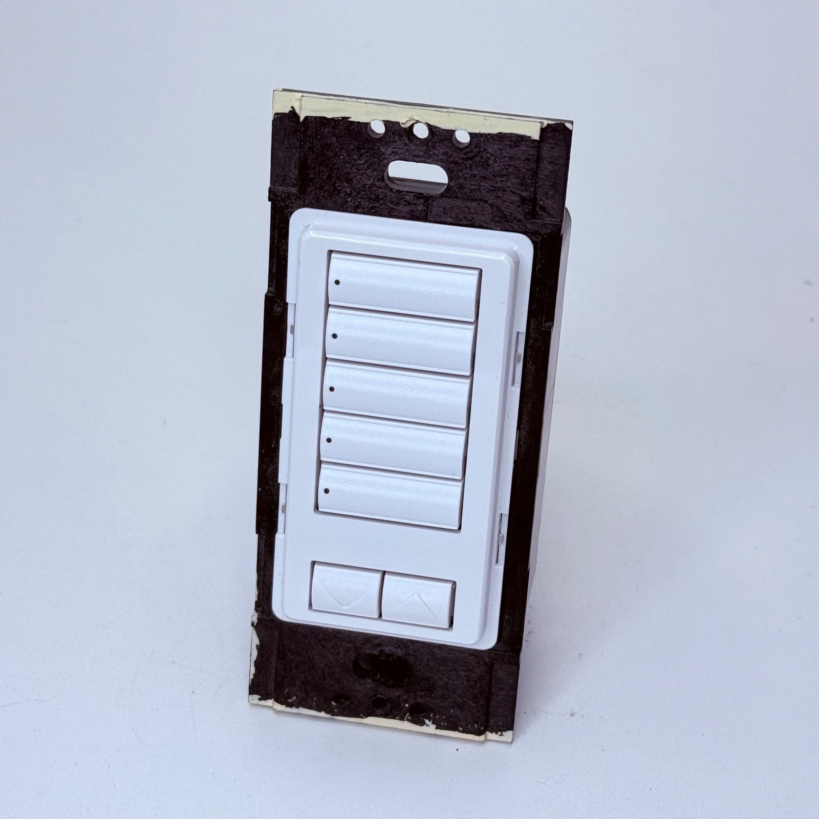 Lutron QSWS2-5BRLI-WH G seeTouch QS 5-Button Wallstation Raise Lower - White