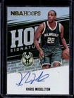 2017-18 Panini Hoops Khris Middleton Hot Signatures Auto Autograph #HS-KM Bucks