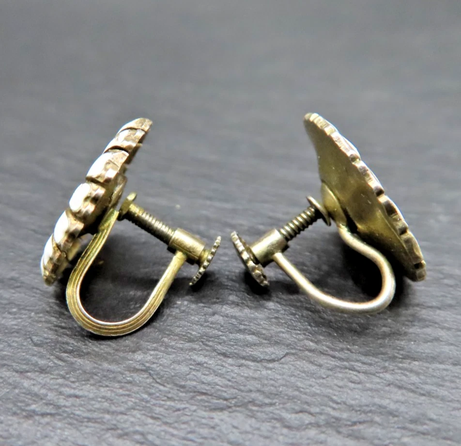 Schraub Ohrringe 830 Silber Daisy Silver Anton Michelsen Emaille Denmark Design - Bild 4 von 4