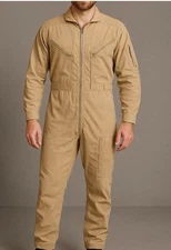 US Military Flight Suit Coveralls Desert Tan 44R CWU-27/P Pilot