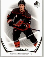 2021-22 SP Authentic Sebastian Aho #28 Carolina Hurricanes