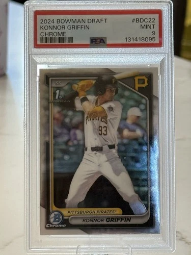 2024 Bowman Draft Chrome 1st Konnor Griffin #BDC-22 PSA 9 Pirates MINT