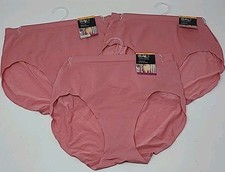 BALI COMFORT REVOLUTION  Easylite Seamless Brief Size L/7 Mauve Lot of 3 NWT