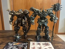 LOT OF TWO: 3rd Party Grimlock & Scorn Transformation Figures BMB LS-05 & LS-11