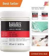 Professional Acrylic Gel Medium 473ml Gloss Finish Non Toxic for Artists