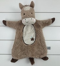 DOUGLAS Baby Plush Horse Security Blanket Clutch Lovey Brown Sshlumpie