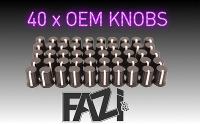 40 x SCHWARZE KNÖPFE OEM DJ MXER PIONEER DJM 500 600 800 RX 2 3 DENON TRAKTOR AKAI