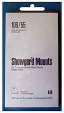Showgard 106/55mm Stamp Mounts - Wide Plate Blocks & Small Sheets Black